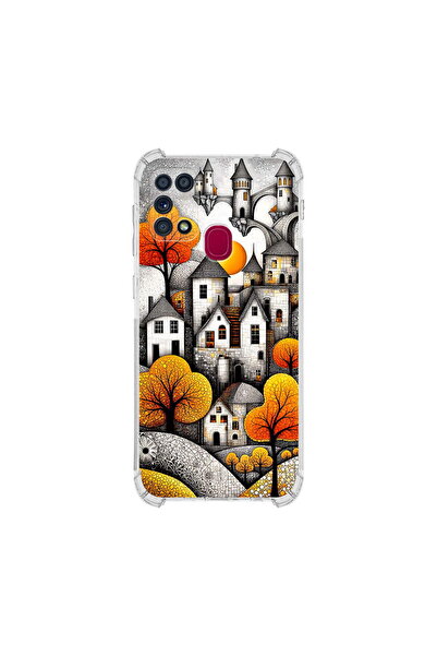 PrintiFy Samsung Galaxy M31 ile Uyumlu Düşlerin Dansı Serisi Göçebe Şatolar T...