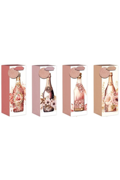 OEM Geanta cadou W&K sticla multicolor 12,5x34,5x10 cm