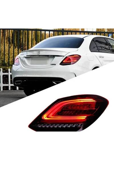 OEM Σετ Πίσω Φώτων για Mercedes-Benz C-Class W205 14-18 Πλήρης Μπάρα LED Εμφά...