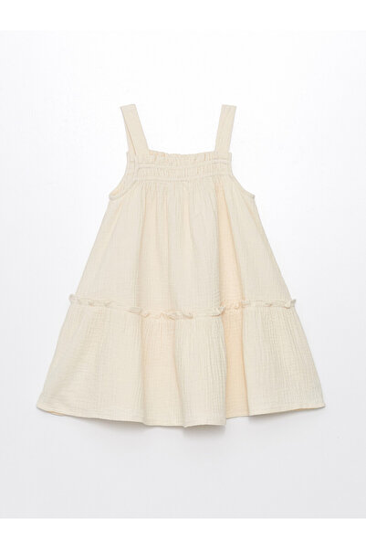 LC Waikiki Strappy Square Collar Basic Baby Girls' Dress
