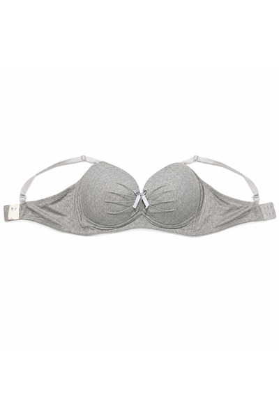 Generic Women's Pink Gray 58 Size 2-Piece Bra Set