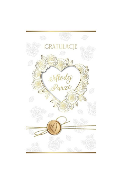 Armin Style Felicitare de nunta/card KP-273 exclusiv, perlata, cu decor auriu...
