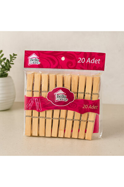 magicool Wooden Bamboo Pegs - 20 Pieces