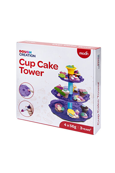 Moon Kid's Dough Cupcake Tower. 4 x 50g dough pot.