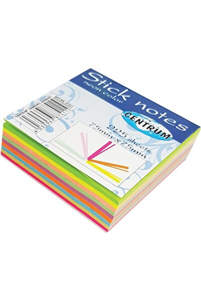 Centrum Cuburi hartie adezive Centrum, 75x75mm, set 225 buc, multicolor
