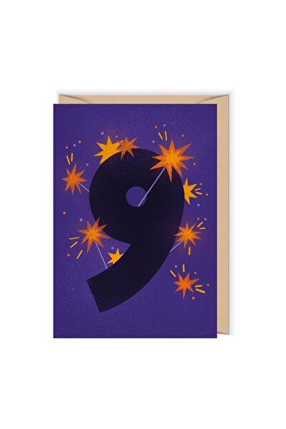 Cudowianki Felicitare aniversara/card 9, cu plic , 12x17 cm, Multicolor, 1 buc