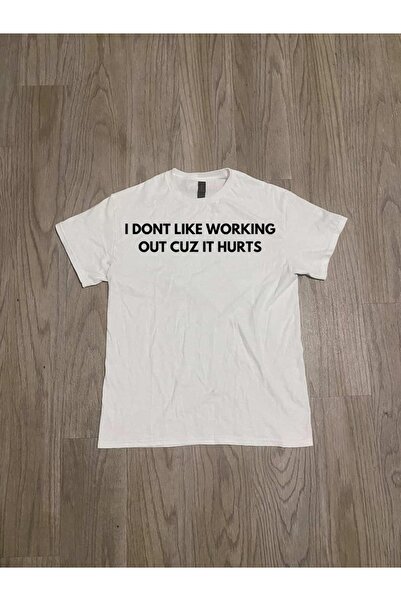 Grafftee Clothing Αστείο μπλουζάκι προπόνησης από βαρύ βαμβάκι με στάμπα, uni...
