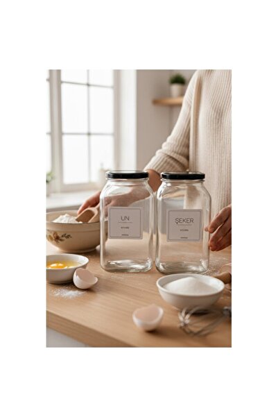 Empressco Glass Honey and Sugar Jar, Black Metal Lid, Stylish and Convenient ...