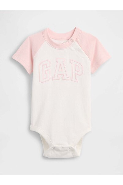 GAP Baby Girl Logo Bodysuit & Bodysuit Pink