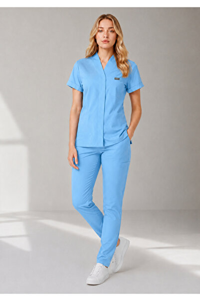Simirna Üniforma Move Premium Lycra Scrubs Doctor Nurse Clinical Uniform Set