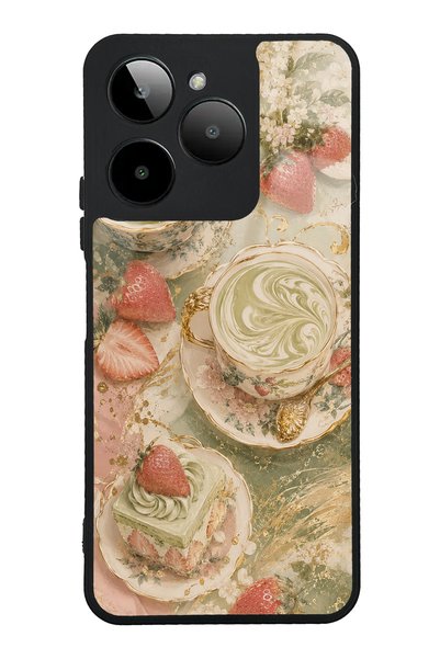 Spoyi حافظة هاتف لامعة بتصميم Gm Era 30 Sage Strawberry Matcha