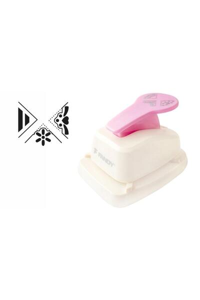 fandy Perforator decorativ coltar Fandy, 3 în 1, floare, multicolor