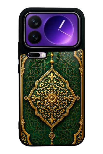 Spoyi Xiaomi 17 Pro Emerald Ottoman Majesty Design Glossy Phone Case
