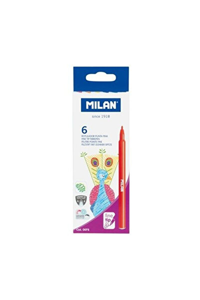 Milan Carioci cu Varf Subtire - Set 6 Culori Vibrante pentru Detalii Precise