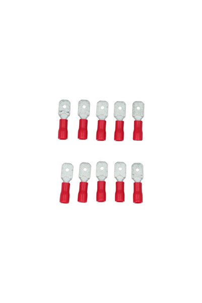 Carpoint Set 10 papuci electrici tip 540 tata 6,3x0,8 mm, izolati, pentru cab...