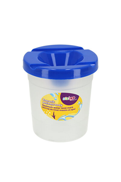 Strigo Pahar pentru pictura, fara varsare cu suport pentru 2 pensule, multicolor
