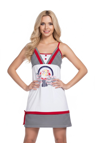 ALFA AKSESUAR 03 2421 Clear Striped Cruise Dress