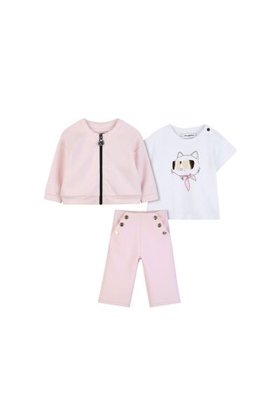 Karl Lagerfeld Kids Set Trening Fete Z31056 Roz