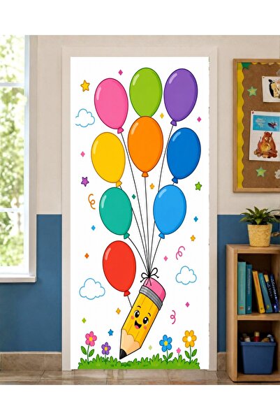 PROMISEBACKDROP2 زينة باب مرنة مقاس 190x75 سم، زينة باب من القماش، بتصميم قلم...