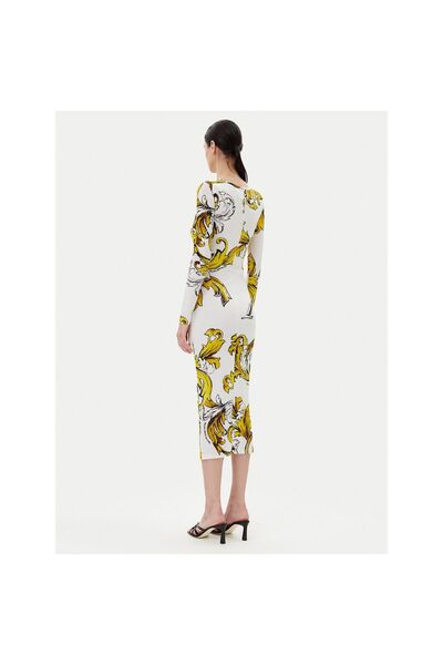 VERSACE JEANS COUTURE Rochie de zi cu zi pentru femei 78HAO920 JS471 Albă