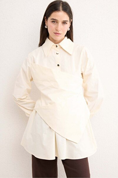 Ahel Tasarım Ahel- Aura Asymmetric Shirt -