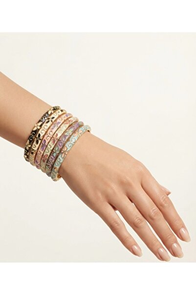 KAYANCLICK Colorful Thin Bracelet Set Stainless Steel Jewelry