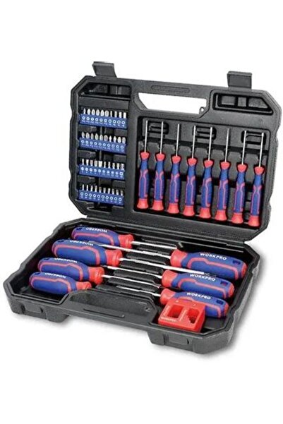 Workpro 56-Piece Screwdriver & Bits Set – CR-V Magnetic Tool Kit with Storage...