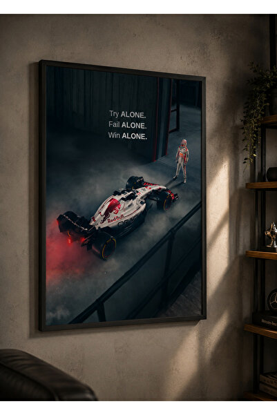 Zuma Studio F1 Max Verstappen Siyah Çerçeveli Duvar Tablosu | Premium Baskı