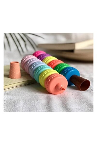 Rubenis Highlighters Makaron Highlighter Pen 6 Pack Vibrant Colors