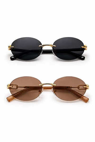 LUPİX TREND MODEL KADIN SİYAH VE KAHVE 2'Lİ SET UV 400 KORUMALI