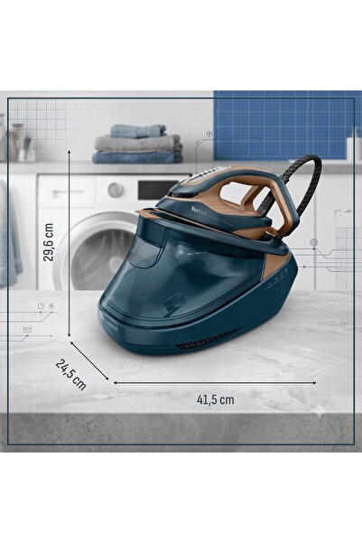 TEFAL Siyah-Altın Kazanlı Ütü 180 g/dk Yoğun Buhar | 9 Bar, 3000 W, 750 g Şok...