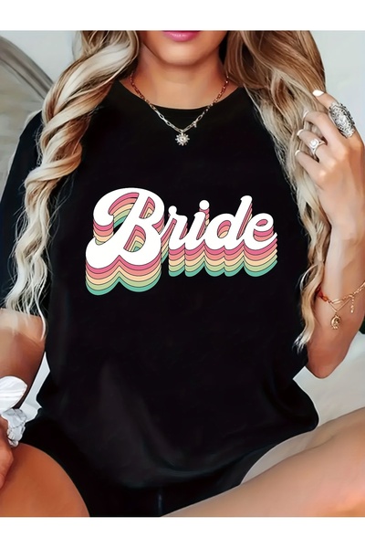 En22 Womn's Brathabl Polystr Casual T-Shirt - Brid Gomtric Print Short Slv Ro...