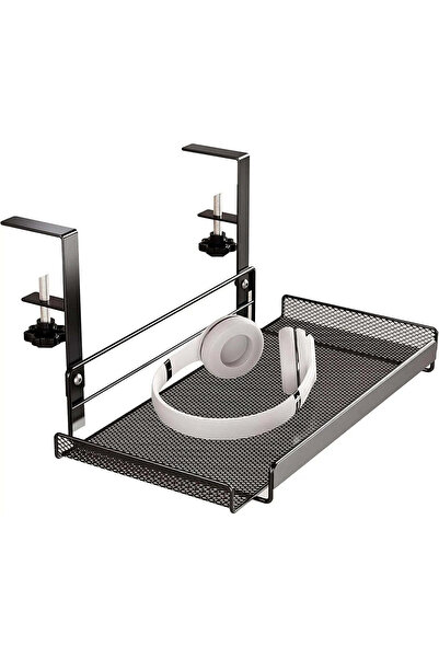 OEM Tavă organizatoare sub birou 36.5 x 20 x 18 cm, oțel carbon, prindere cu ...