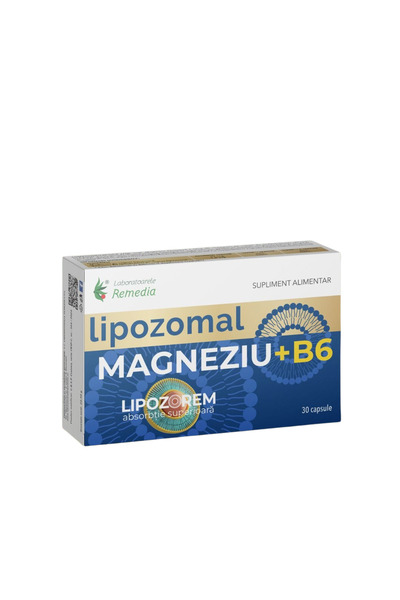 Remedia Lipozomal Magneziu + B6 30cps