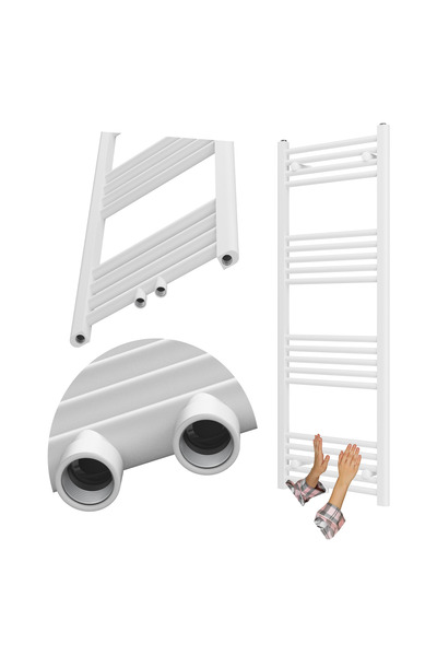 Granitan Radiator Baie Raven, Electric, 130x50 cm, 518W, Otel, Alb