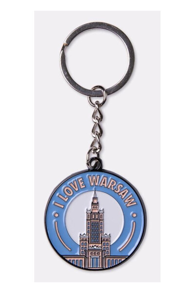 OEM Breloc metalic Nadwyraz.com I Love Warsaw multicolor 0x6x17cm