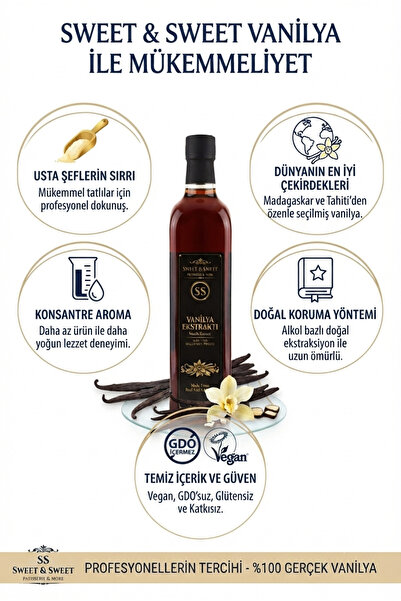 Sweet & Vanilya Ekstraktı 500 ML