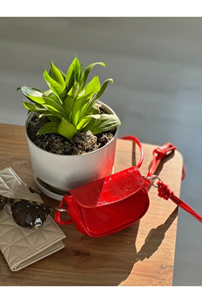 Rivina Lara Red Adjustable Knot Detail Strap Women's Crossbody Bag New Trend