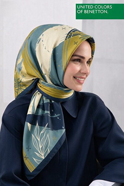 United Colors of Benetton SIENA DESENLİ EŞARP -1002-90*90