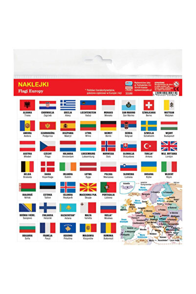 OEM Autocolante/abtibilduri educative Wydawnictwo Jako Flagi Europei, cu denu...