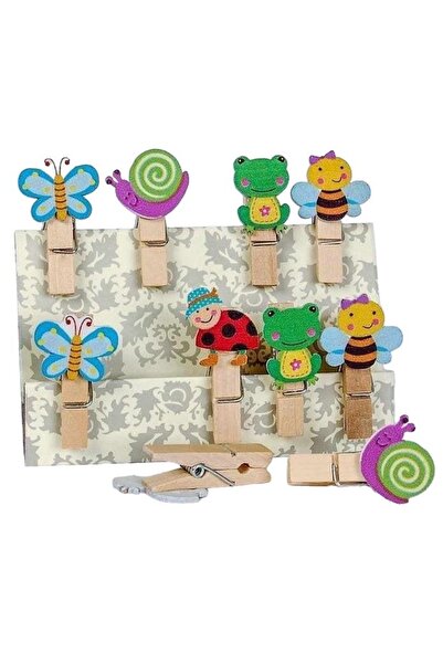 fandy Set Clips-uri decorative, Fandy, Multicolor, 10 buc