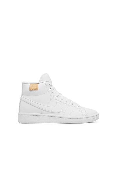 Nike WMNS COURT ROYALE 2 MID Adidași din piele pentru femei, albi