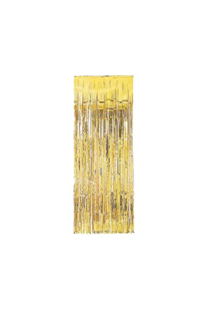 Godan Perdea decorativa din folie metalizata auriu 90 x 240 cm