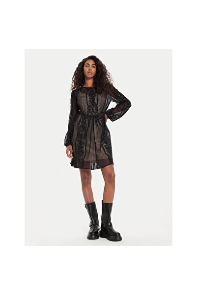 TWINSET Rochie de cocktail pentru femei 241TP2030 Negru