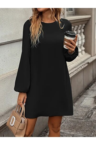 Wear Up Γυναικείο μακρυμάνικο φόρεμα με στρογγυλή λαιμόκοψη, μίνι εισαγόμενο ...