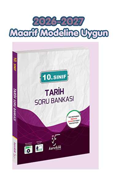 Karekök Yayınları Karekök 10.Sınıf Tarih Soru Bankası 2026 -27 Maarif Modelin...