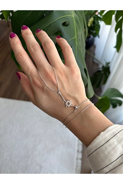 ringbox Gümüş Renkli Çift Yıldızlı Şahmeran