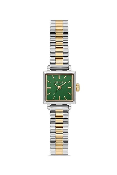 Dice Kayek Dk.1.Ag1428.43 Minimal Square Dial 3 Atm Water Resistant Metallic-...