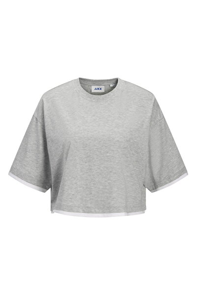 Jack & Jones Γυναικείο T-shirt με φαρδιά γραμμή και λαιμόκοψη ποδηλάτου - Andrea
