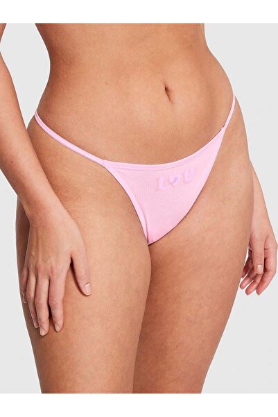 PINK Pamuklu V-String Külot